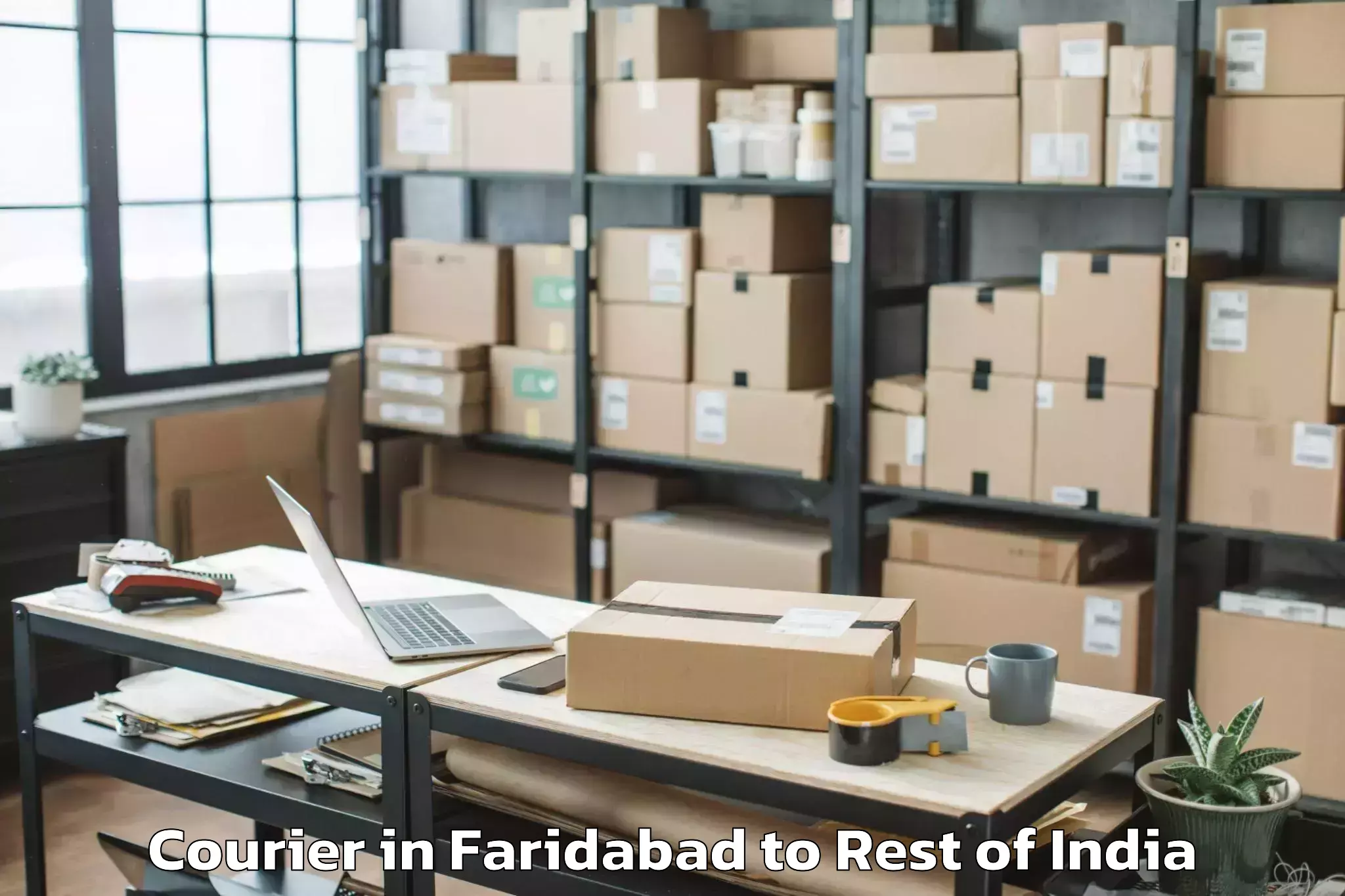 Book Faridabad to Kherwara Chhaoni Courier